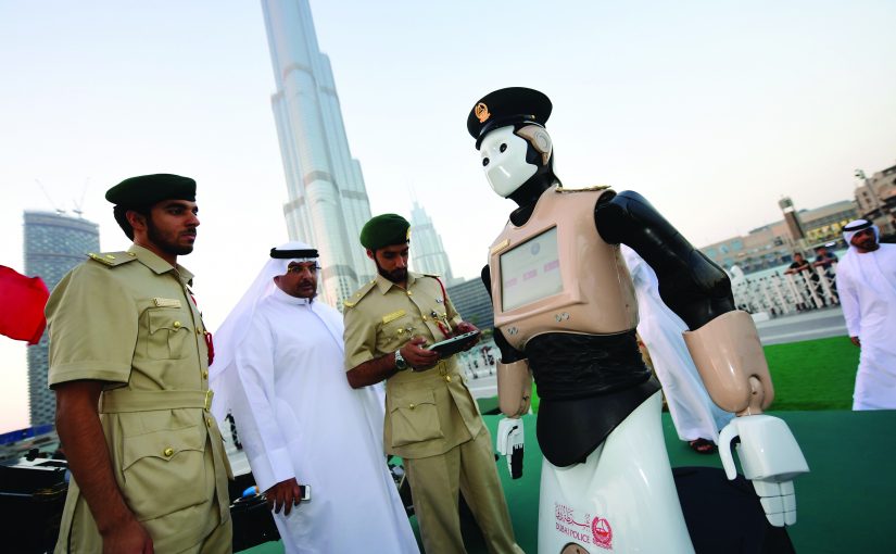 Abstract quantum computing visualization with blue glowing qubits and neural network connections representing advanced AI technology